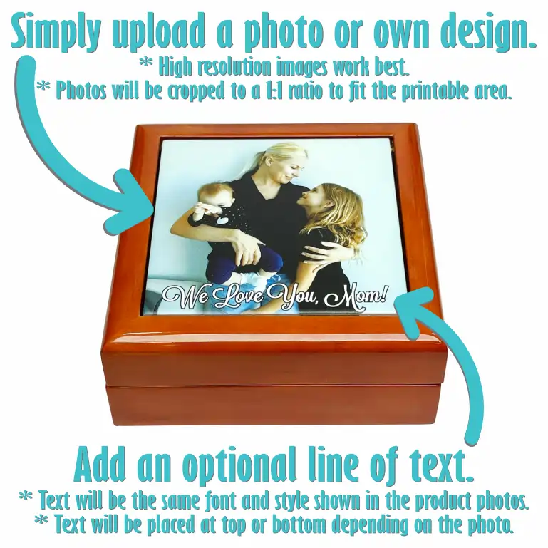 Custom Photo | Wooden Keepsake Box